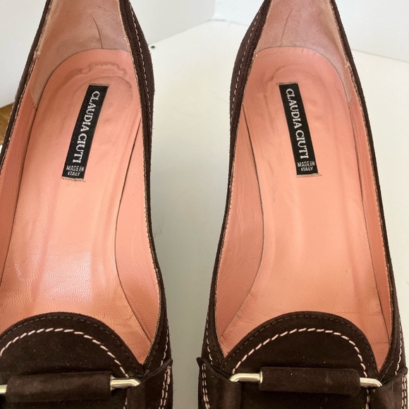 Claudia Ciuti Pumps w Kitten Heels, Maroon, Women’s 7M - Picture 8 of 9